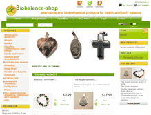 Tablet Screenshot of biobalance-shop.com